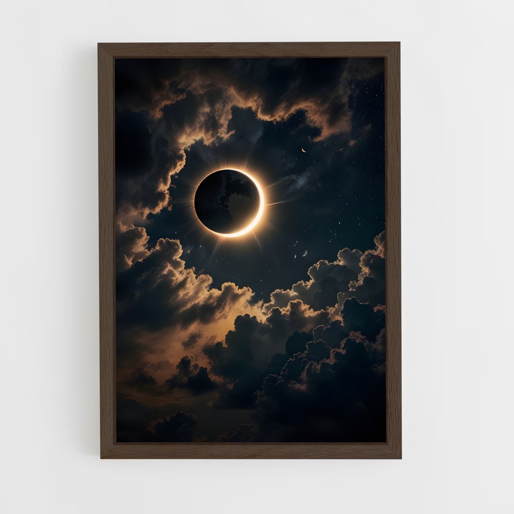 Poster Éclipse partielle mystérieuse – affiche Univers (vue 5)